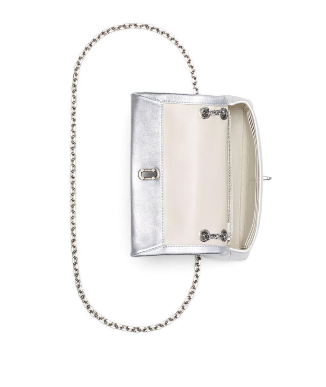 MARC JACOBS Серебряная кожаная сумка через плечо, фото 3