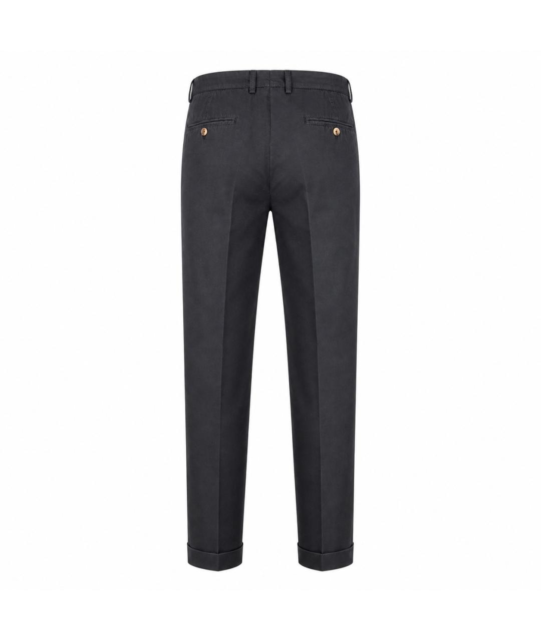 BRUNELLO CUCINELLI Фиолетовые хлопковые брюки чинос, фото 2