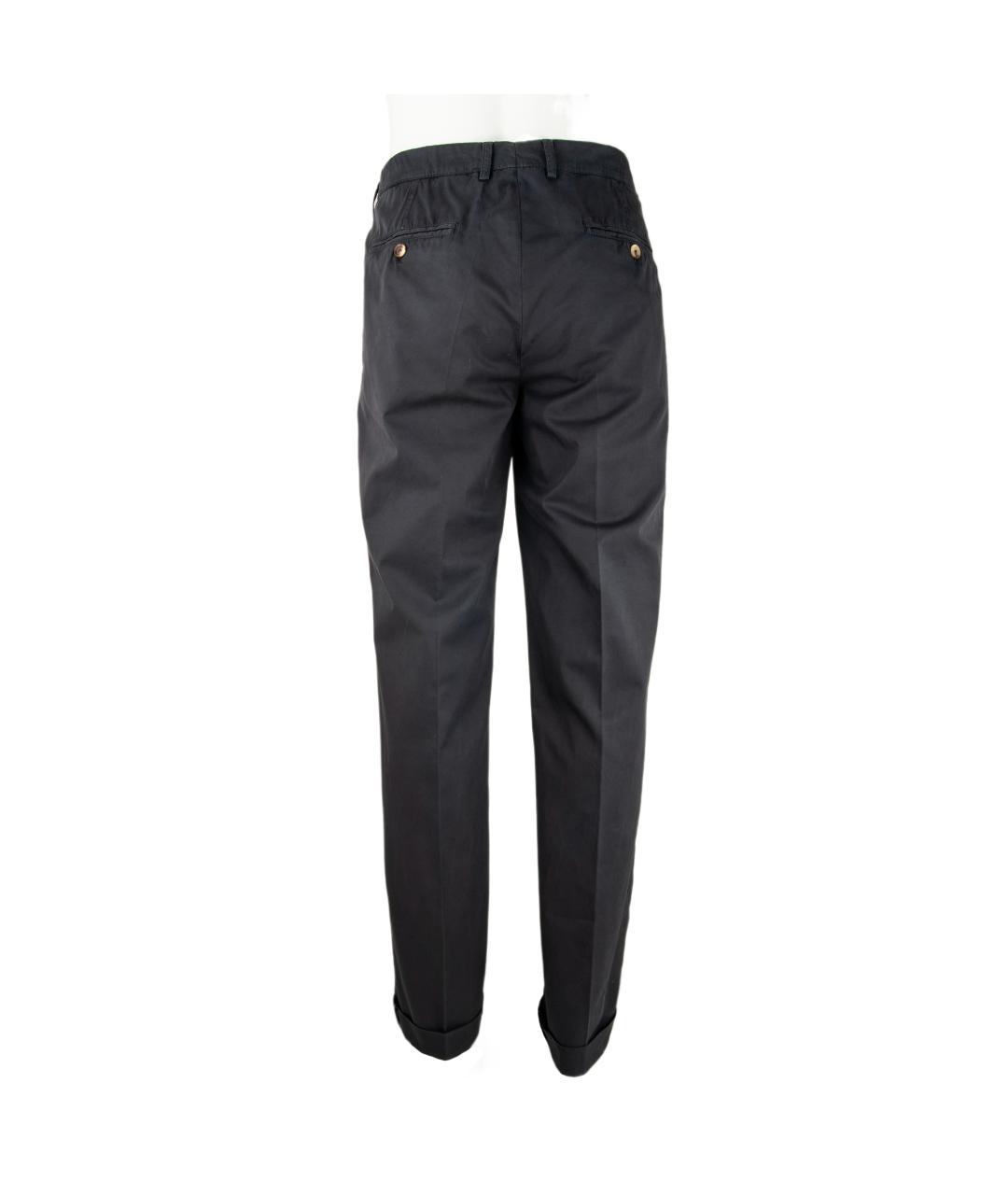 BRUNELLO CUCINELLI Фиолетовые хлопковые брюки чинос, фото 3