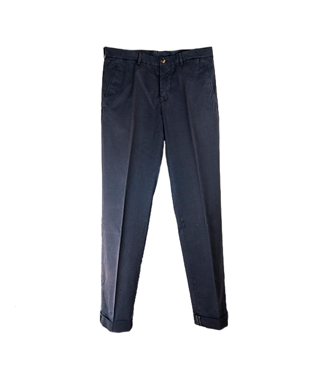 BRUNELLO CUCINELLI Фиолетовые хлопковые брюки чинос, фото 3