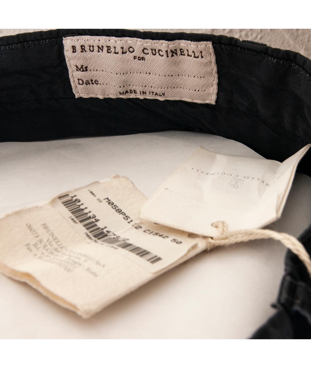 BRUNELLO CUCINELLI Фиолетовые хлопковые брюки чинос, фото 5
