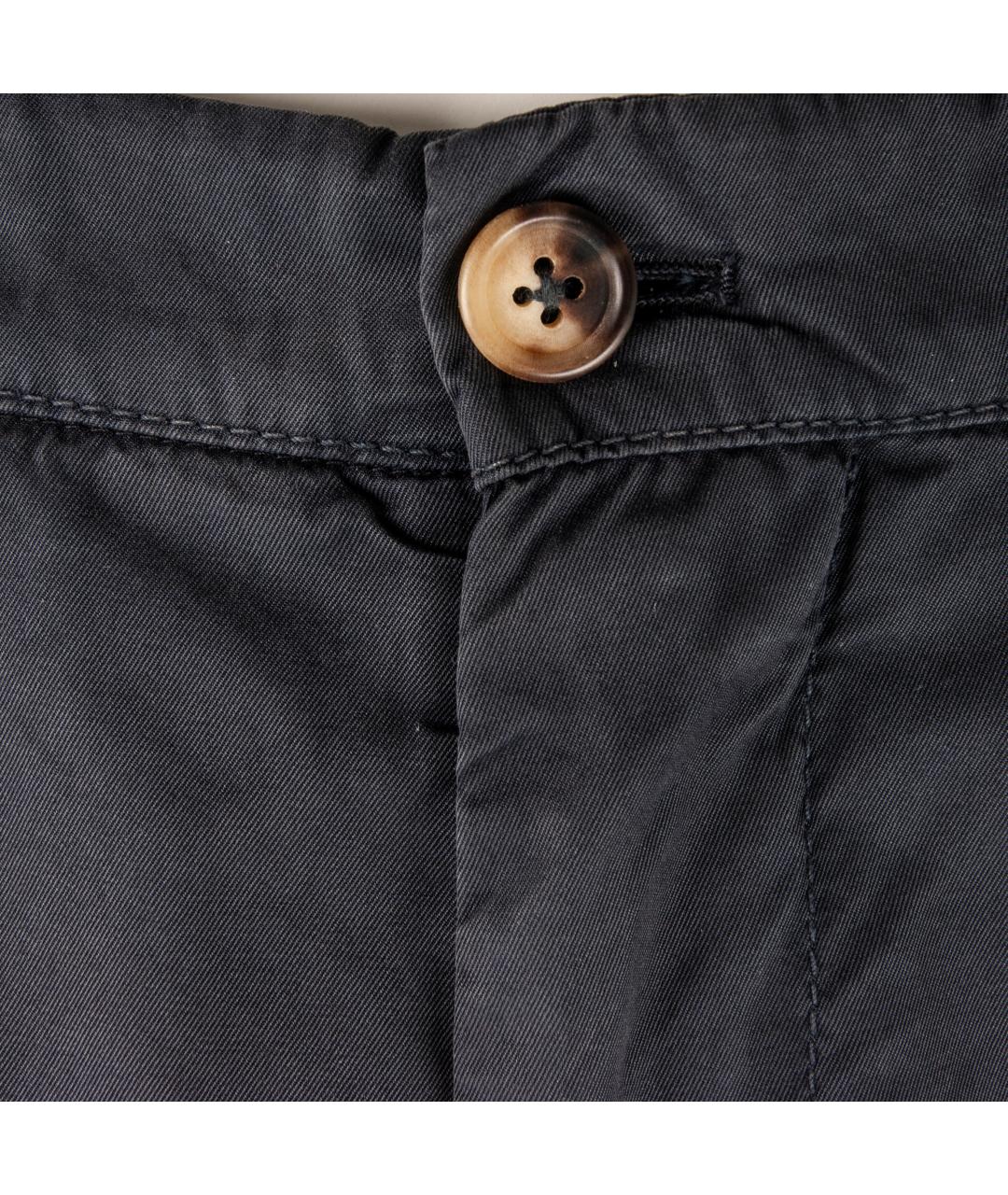 BRUNELLO CUCINELLI Фиолетовые хлопковые брюки чинос, фото 2
