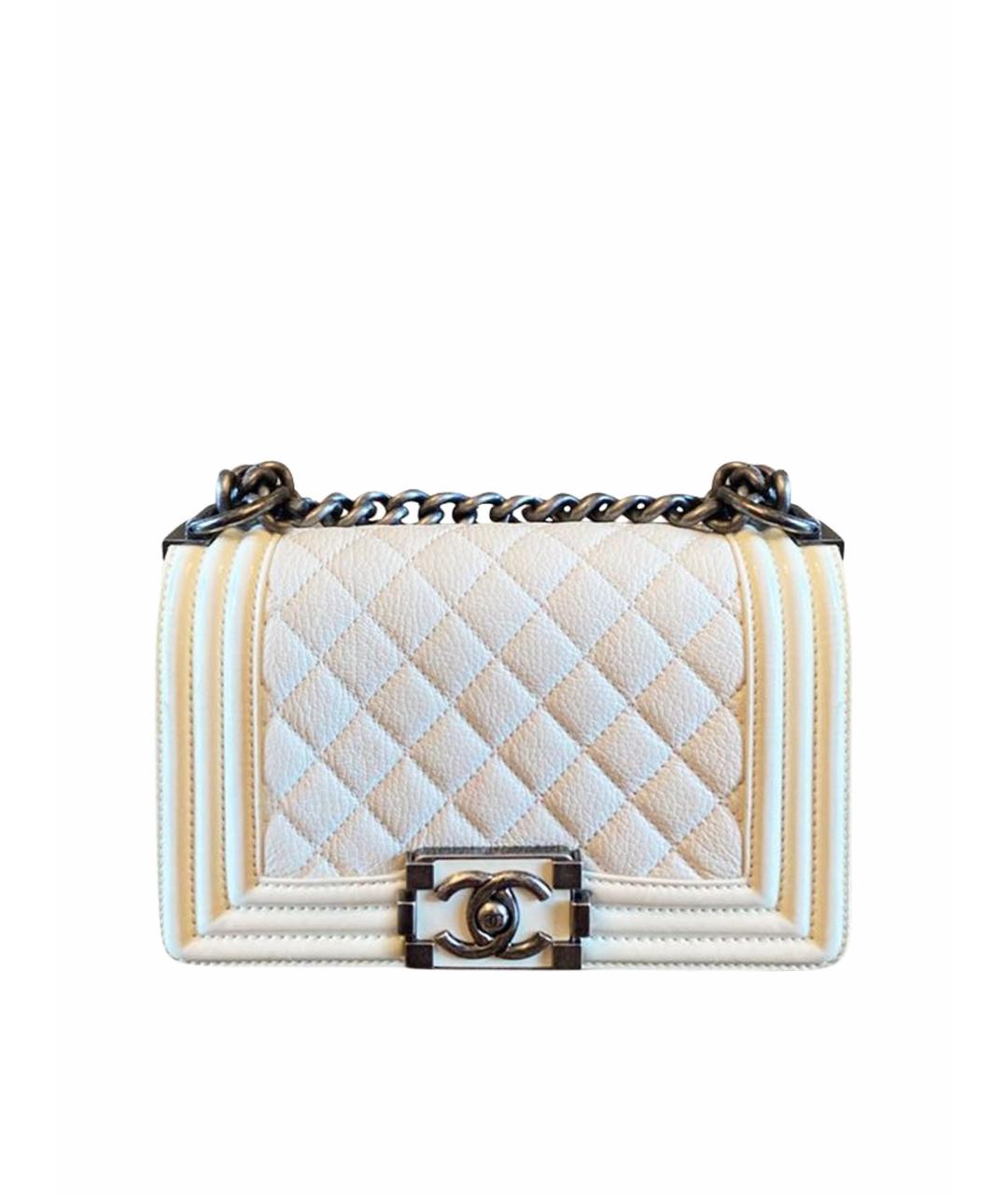 CHANEL Бежевая кожаная сумка тоут, фото 1