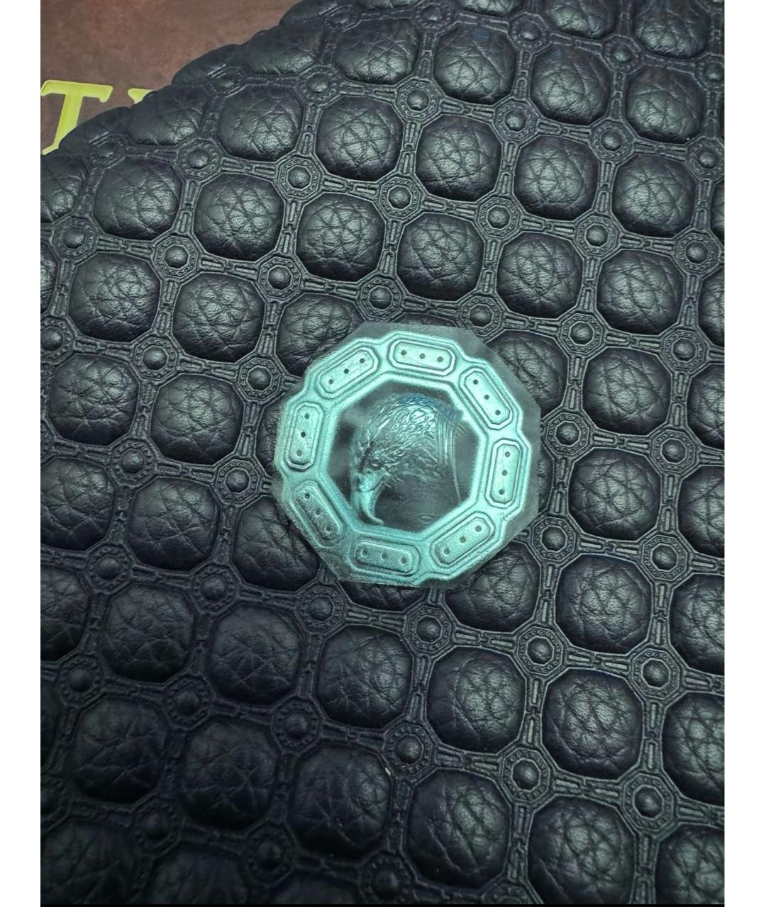 STEFANO RICCI Темно-синяя кожаная сумка на плечо, фото 5