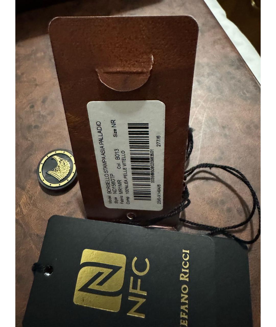 STEFANO RICCI Темно-синяя кожаная сумка на плечо, фото 7