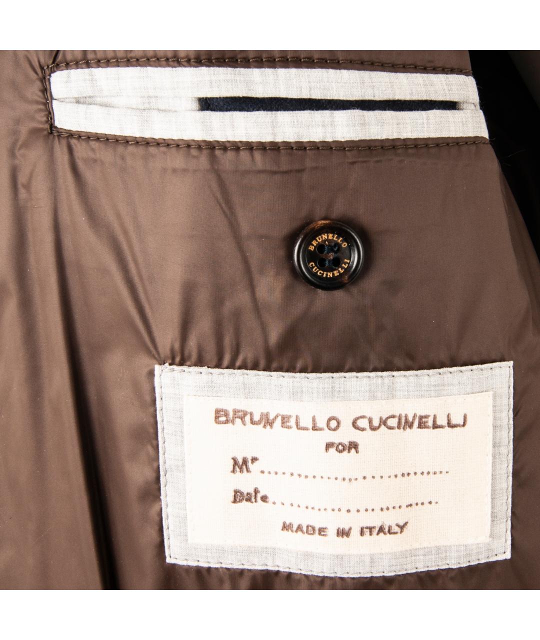 BRUNELLO CUCINELLI Синяя шерстяная парка, фото 5