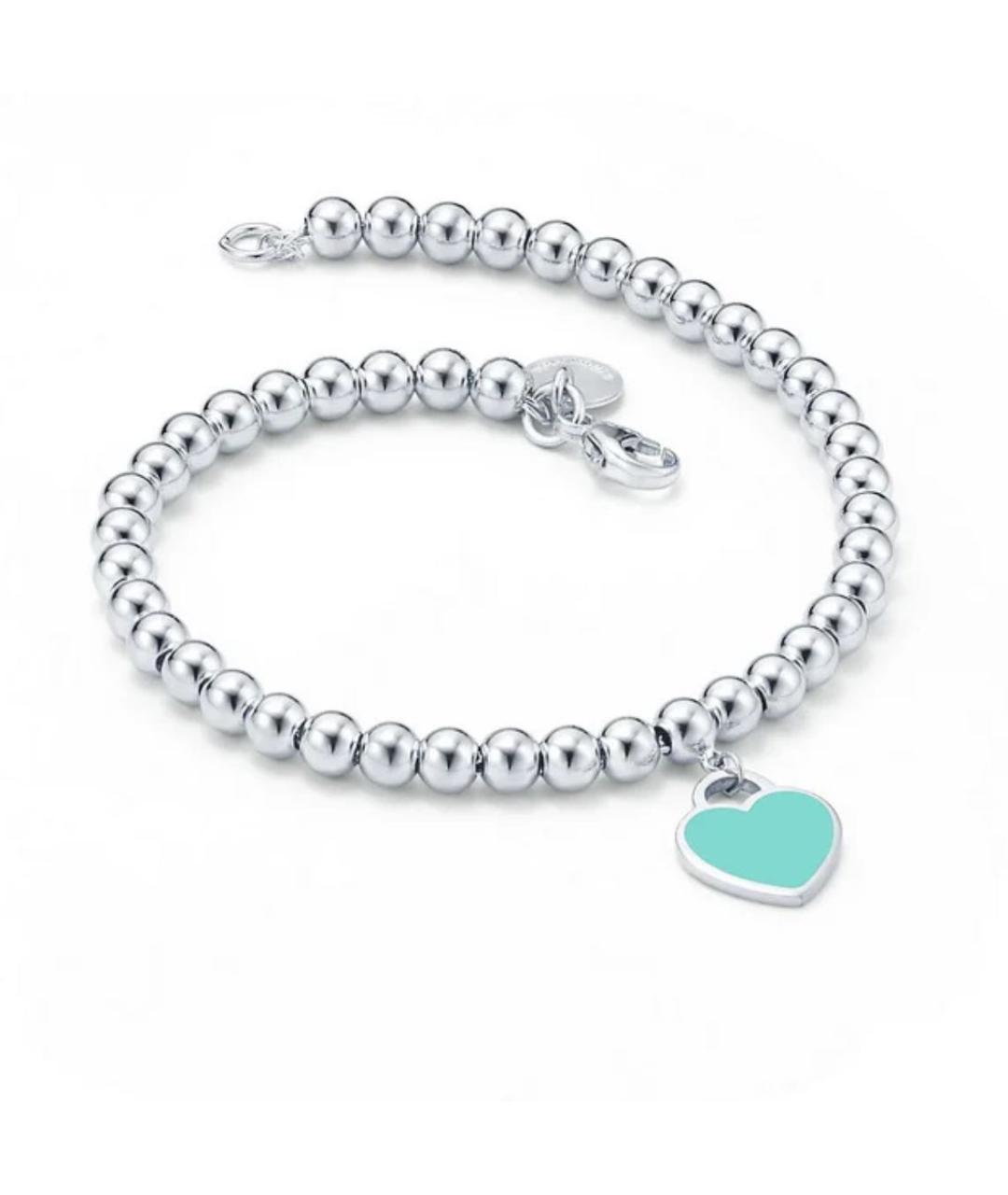 TIFFANY&CO Бирюзовый серебряный браслет, фото 3