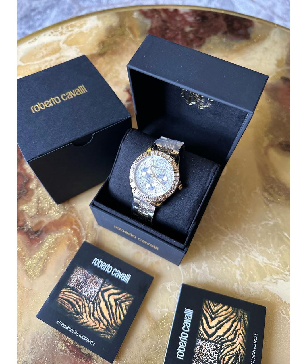 ROBERTO CAVALLI Золотые часы, фото 5
