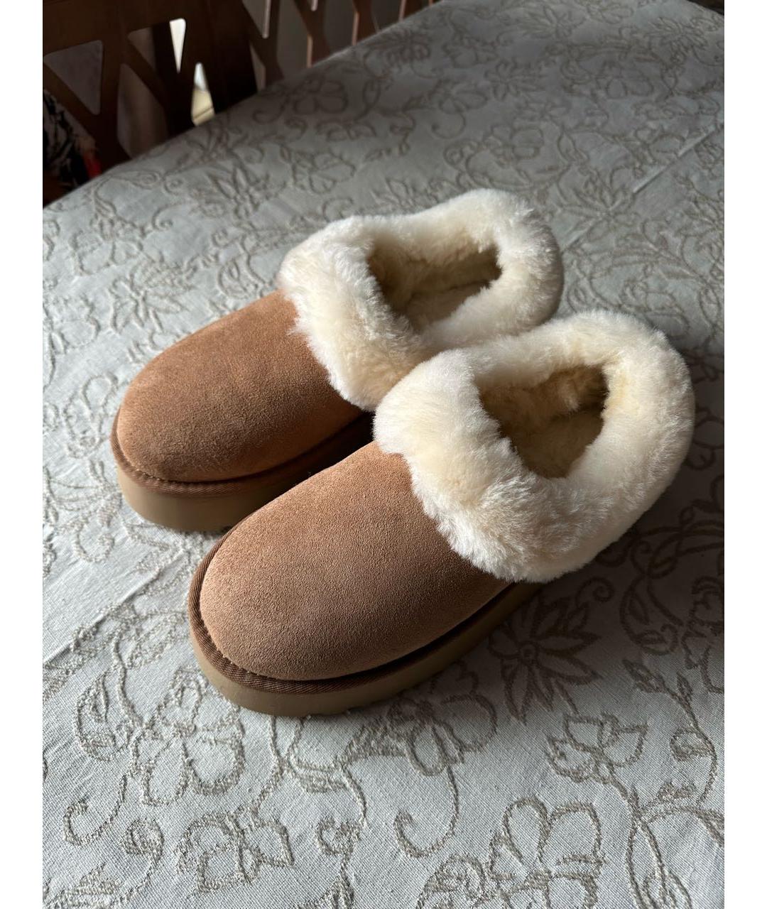 UGG AUSTRALIA Бежевые замшевые ботинки, фото 6