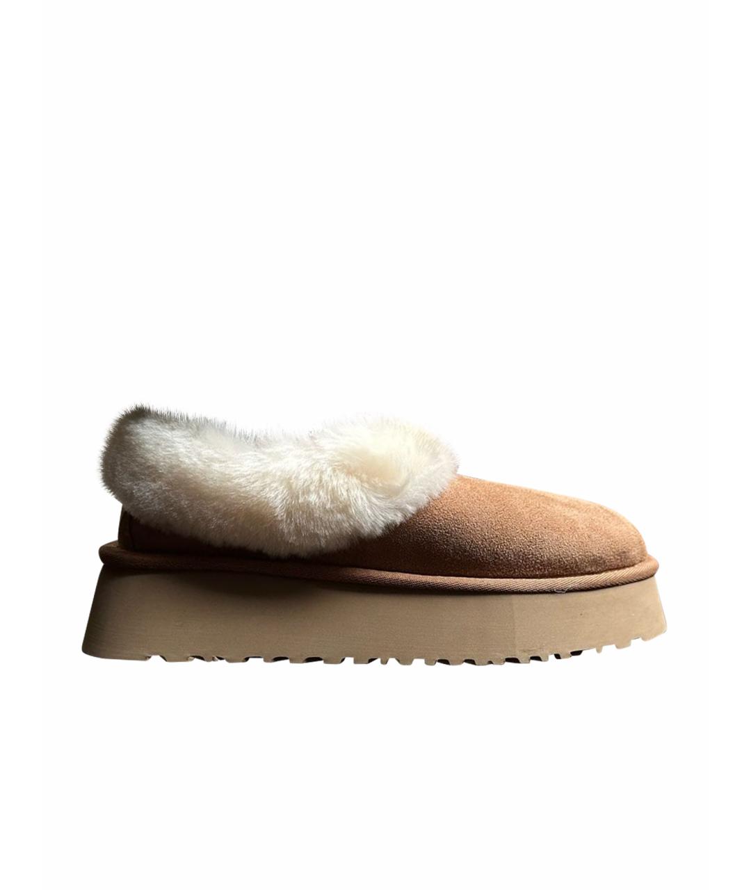 UGG AUSTRALIA Бежевые замшевые ботинки, фото 1