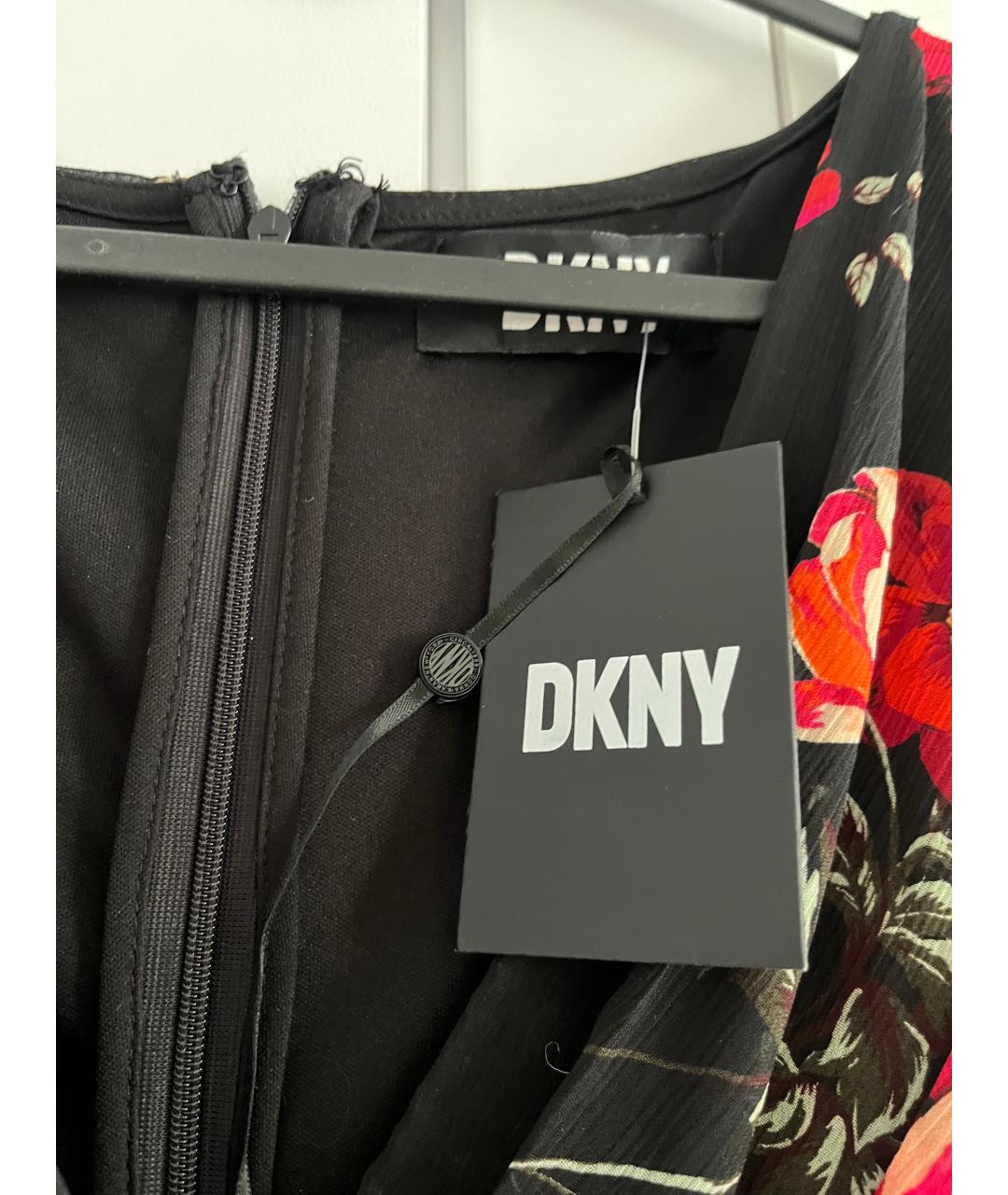 DKNY Красное полиэстеровое повседневное платье, фото 3