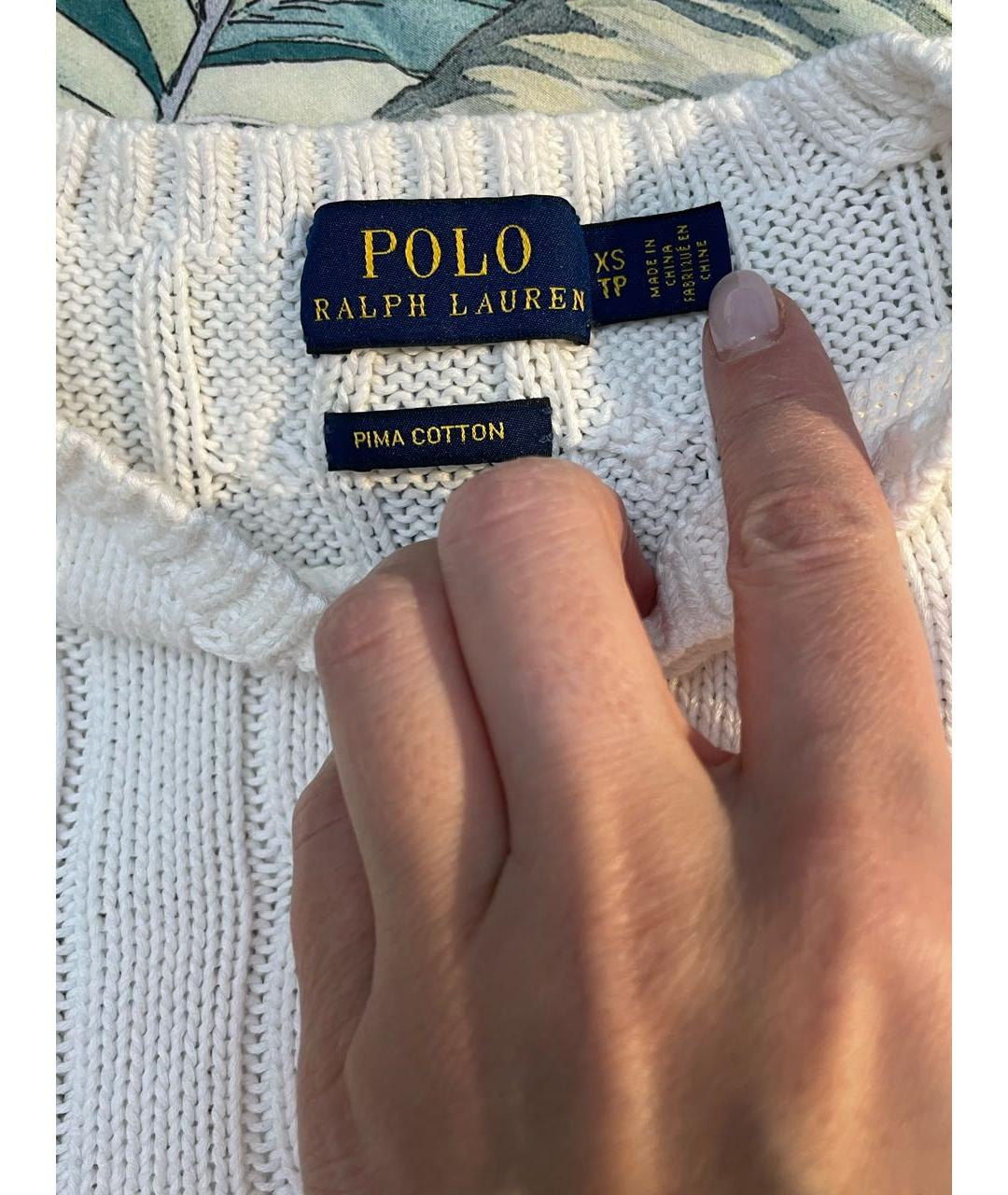 POLO RALPH LAUREN Белый джемпер / свитер, фото 4