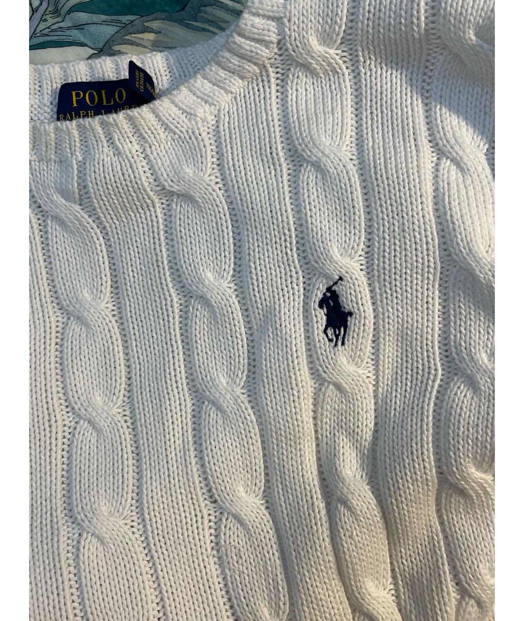 POLO RALPH LAUREN Белый джемпер / свитер, фото 5