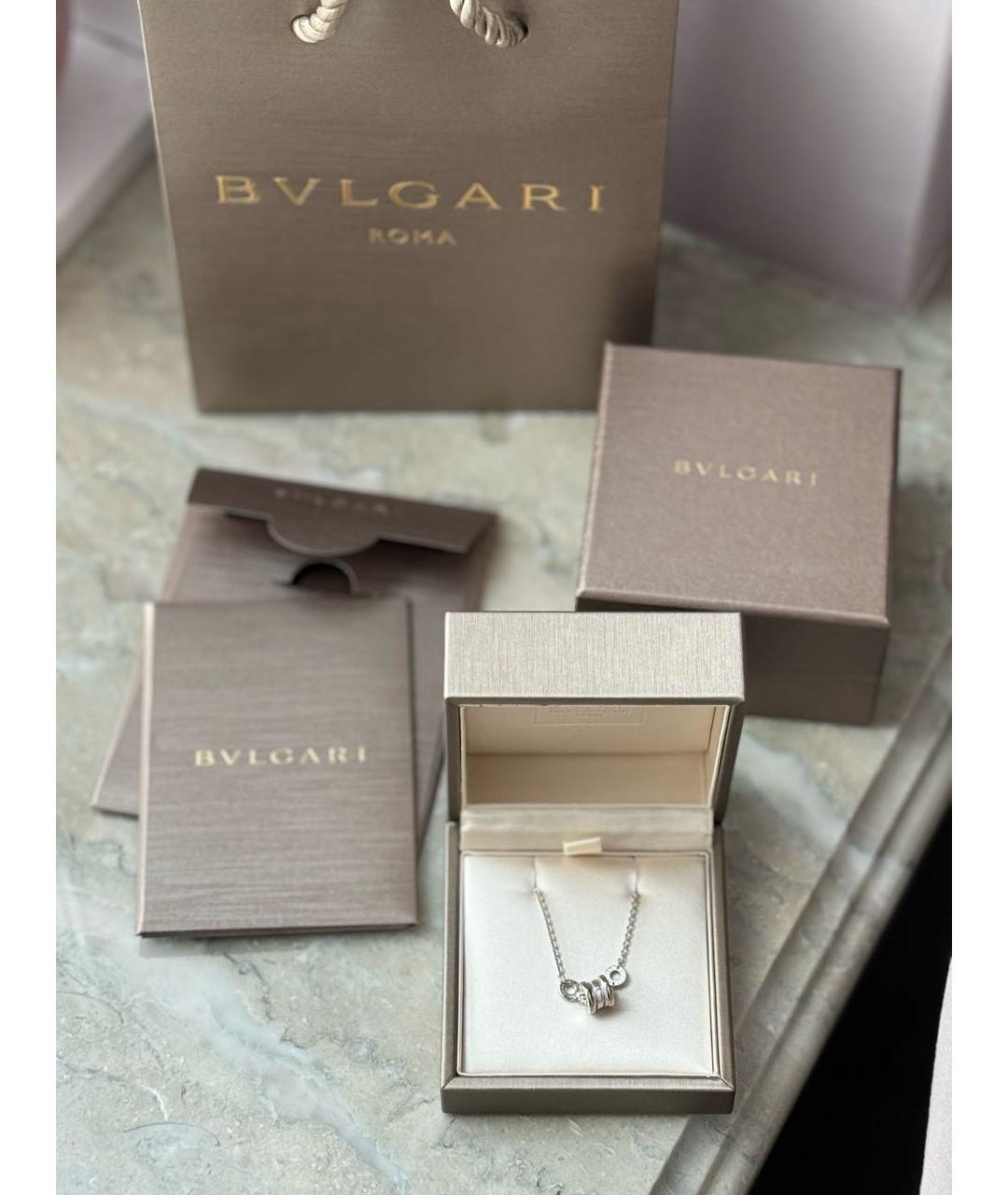 BVLGARI Серебрянный браслет из белого золота, фото 3