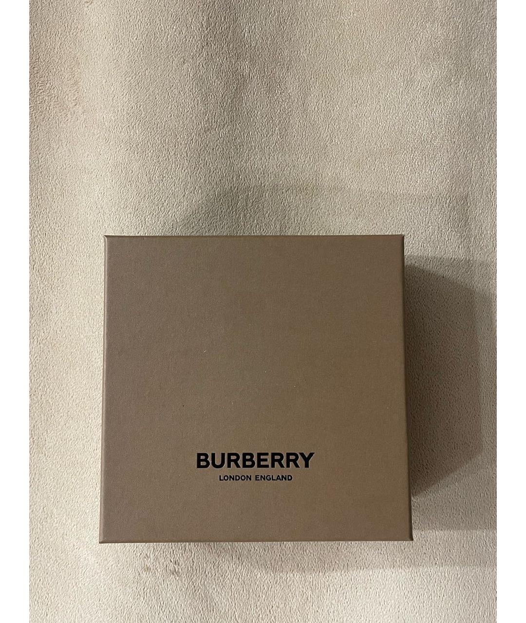 BURBERRY Бежевый шелковый платок, фото 4