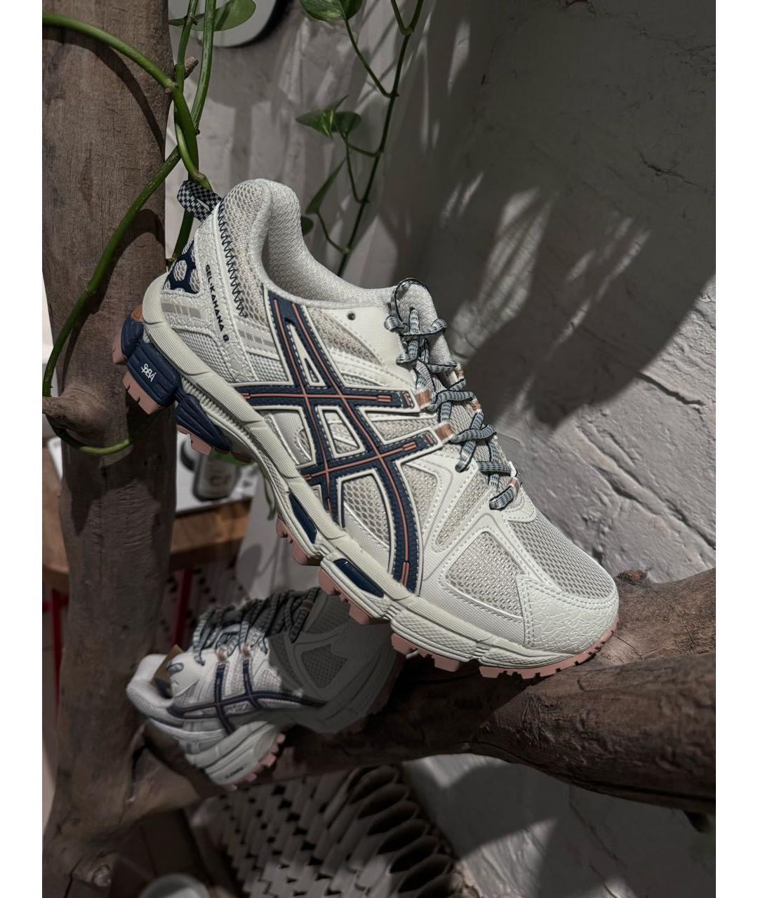 ASICS Белые текстильные кроссовки, фото 4