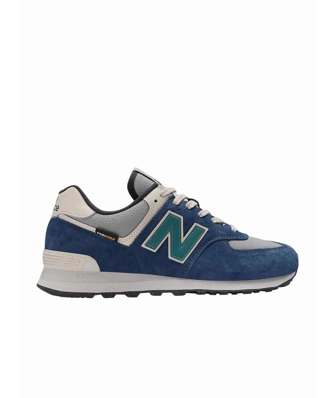 NEW BALANCE Синие кожаные низкие кроссовки / кеды, фото 1