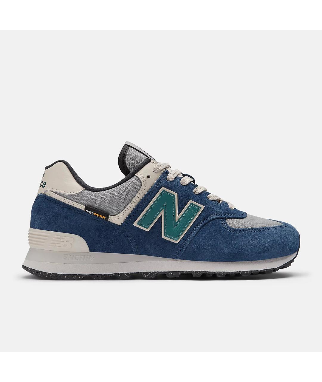 NEW BALANCE Синие кожаные низкие кроссовки / кеды, фото 7