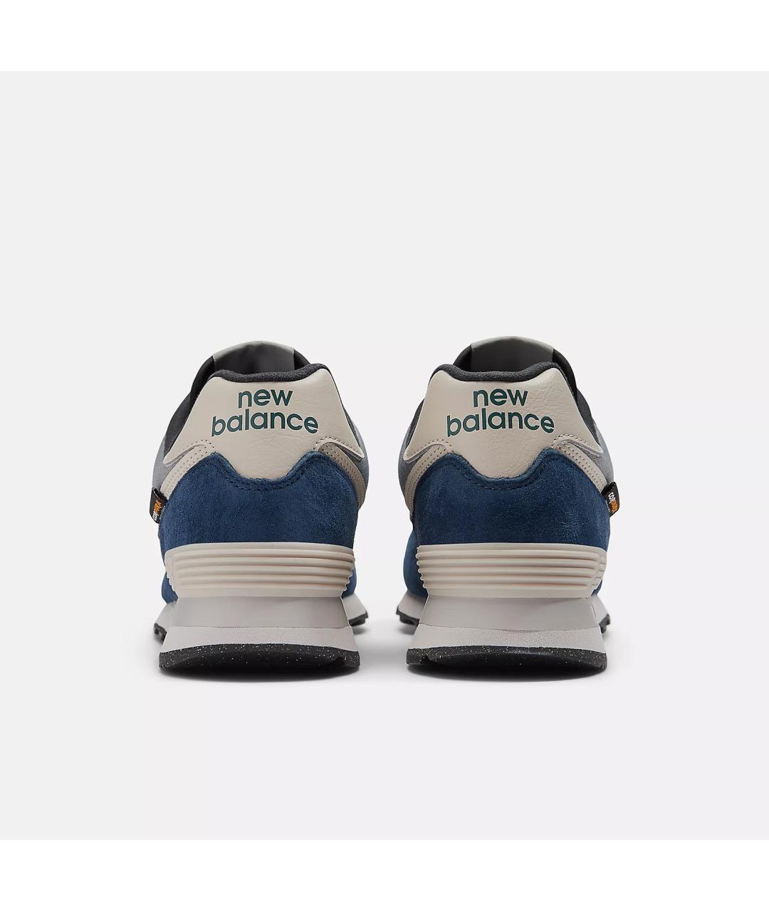 NEW BALANCE Синие кожаные низкие кроссовки / кеды, фото 4