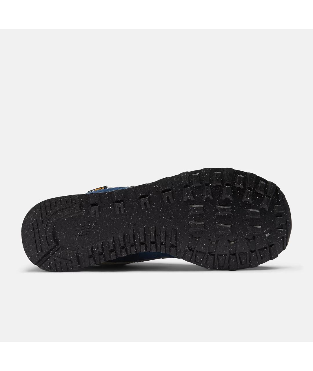 NEW BALANCE Синие кожаные низкие кроссовки / кеды, фото 5