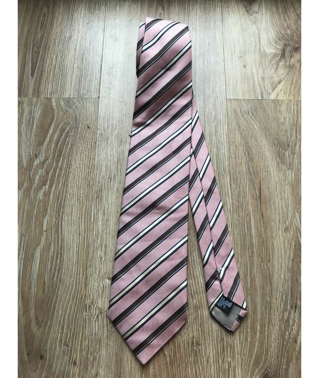 GIORGIO ARMANI Розовый шелковый галстук, фото 8