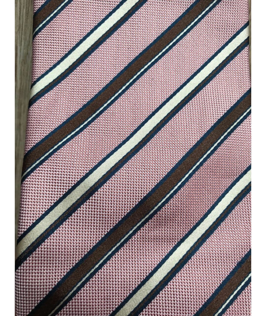 GIORGIO ARMANI Розовый шелковый галстук, фото 4
