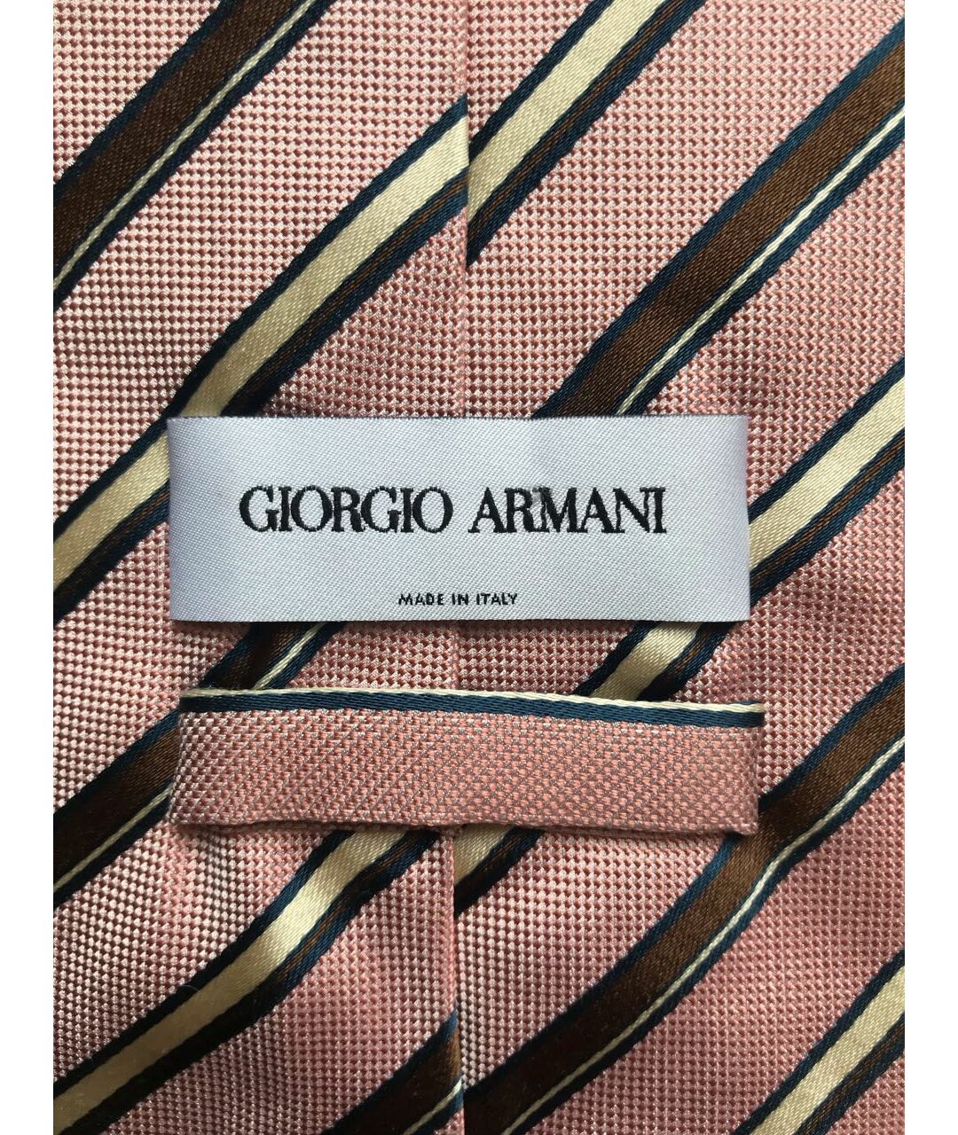 GIORGIO ARMANI Розовый шелковый галстук, фото 5