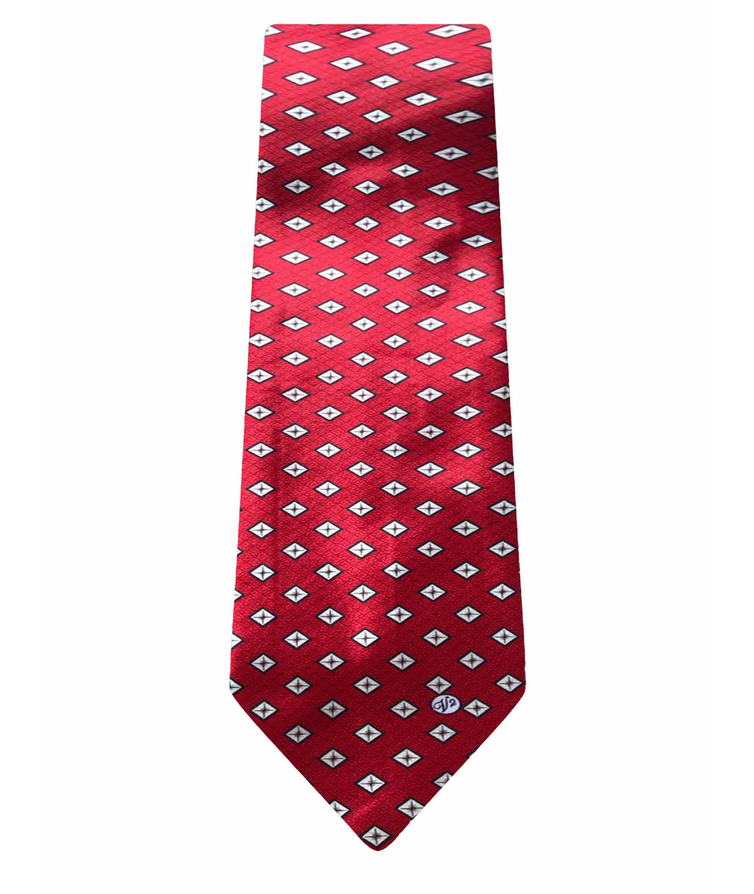 VERSACE VINTAGE Красный шелковый галстук, фото 1