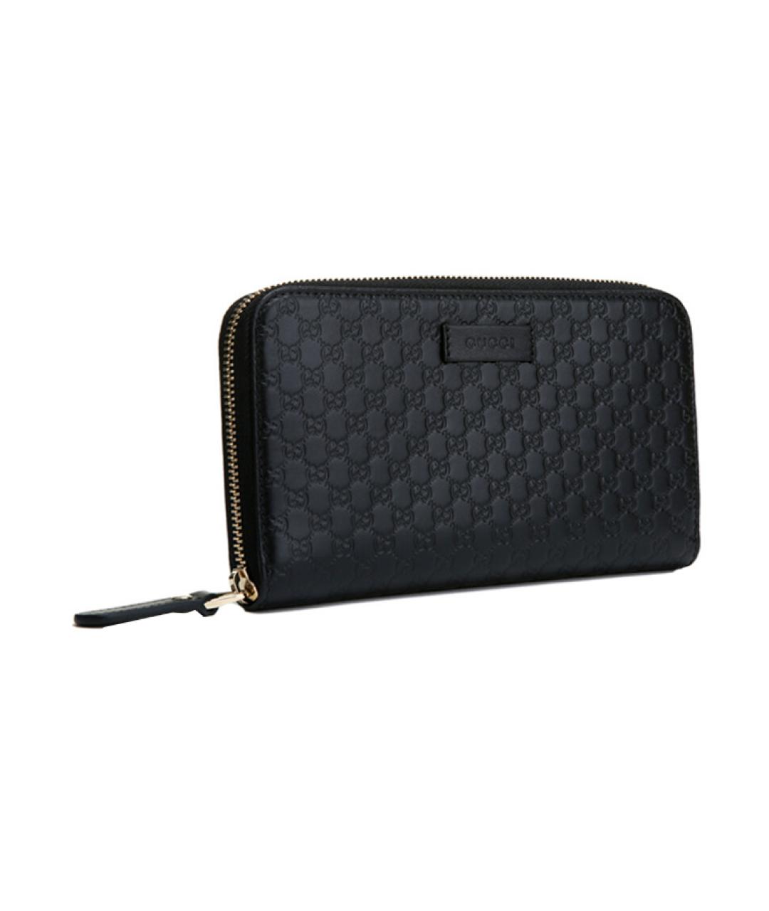 GUCCI Черный кожаный кошелек, фото 4