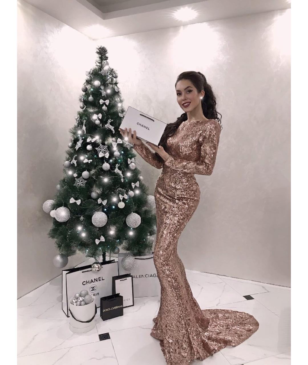 DOLCE&GABBANA Золотое вечернее платье, фото 9