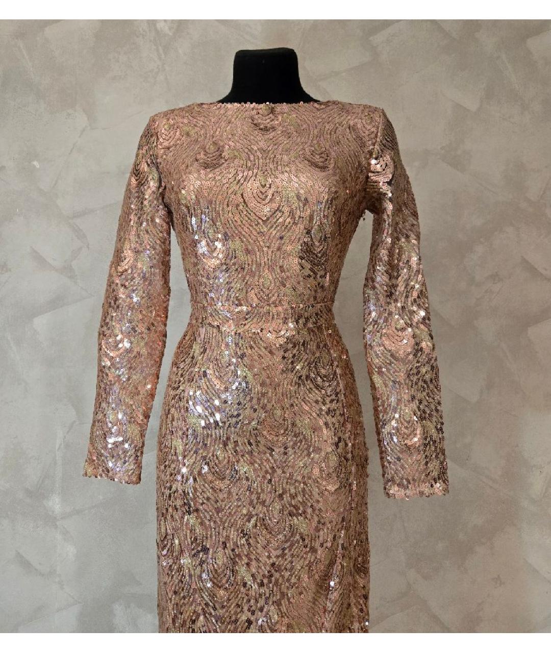 DOLCE&GABBANA Золотое вечернее платье, фото 4