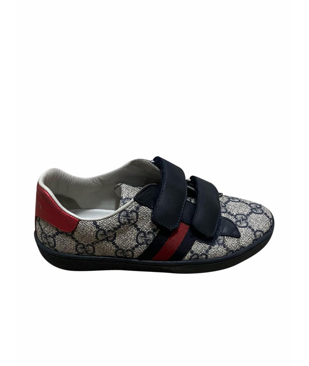 GUCCI KIDS Мульти кожаные кеды, фото 4