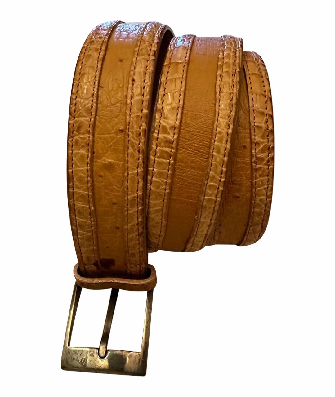ARTIOLI Коричневый ремень из экзотической кожи, фото 1