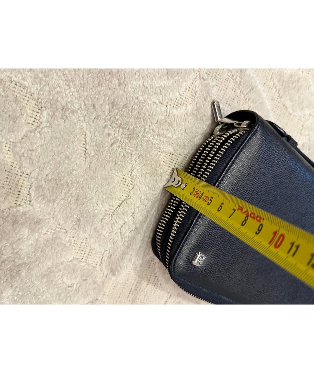 UOMO COLLEZIONI Черный кожаный кошелек, фото 5