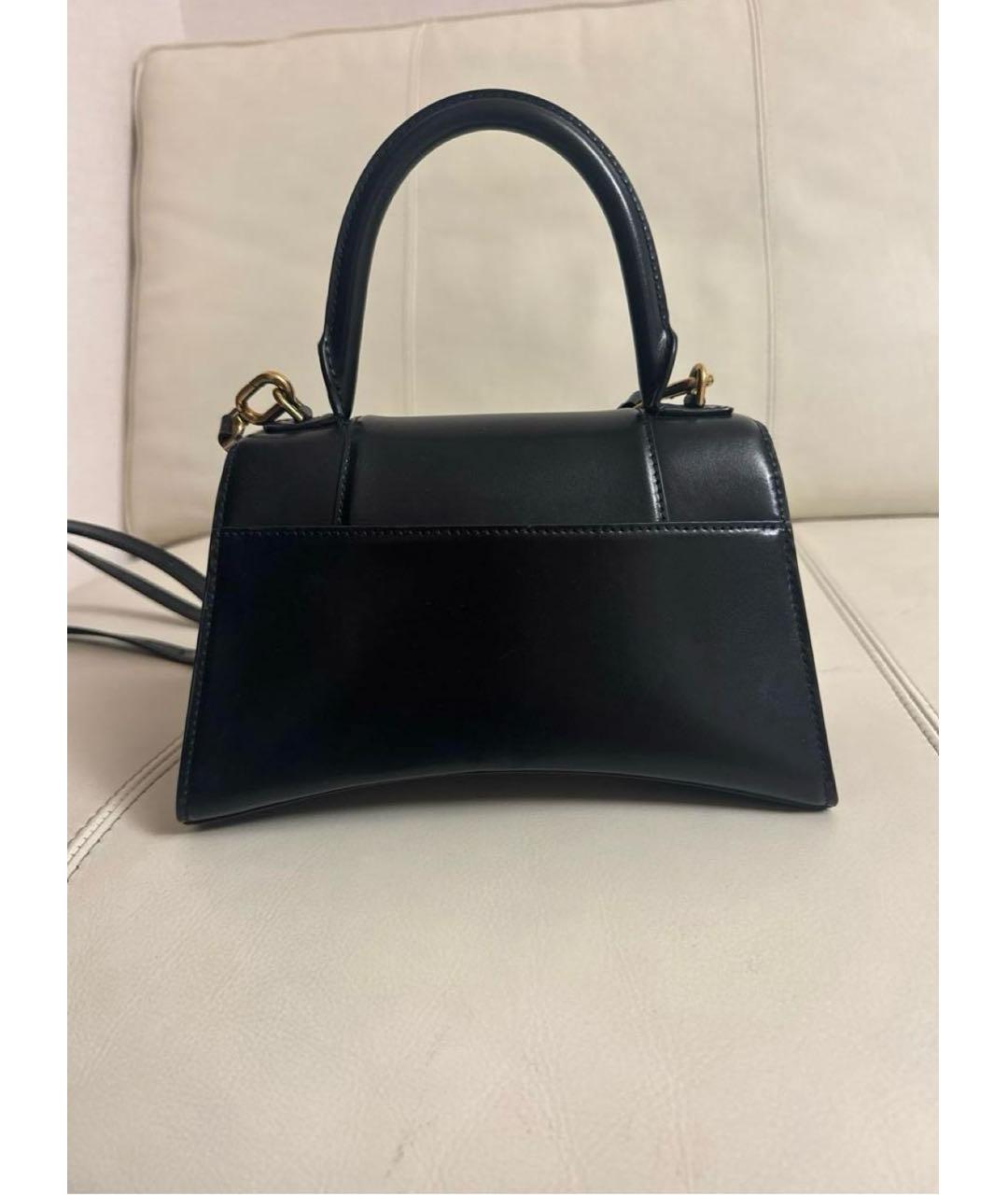BALENCIAGA Черная кожаная сумка с короткими ручками, фото 3