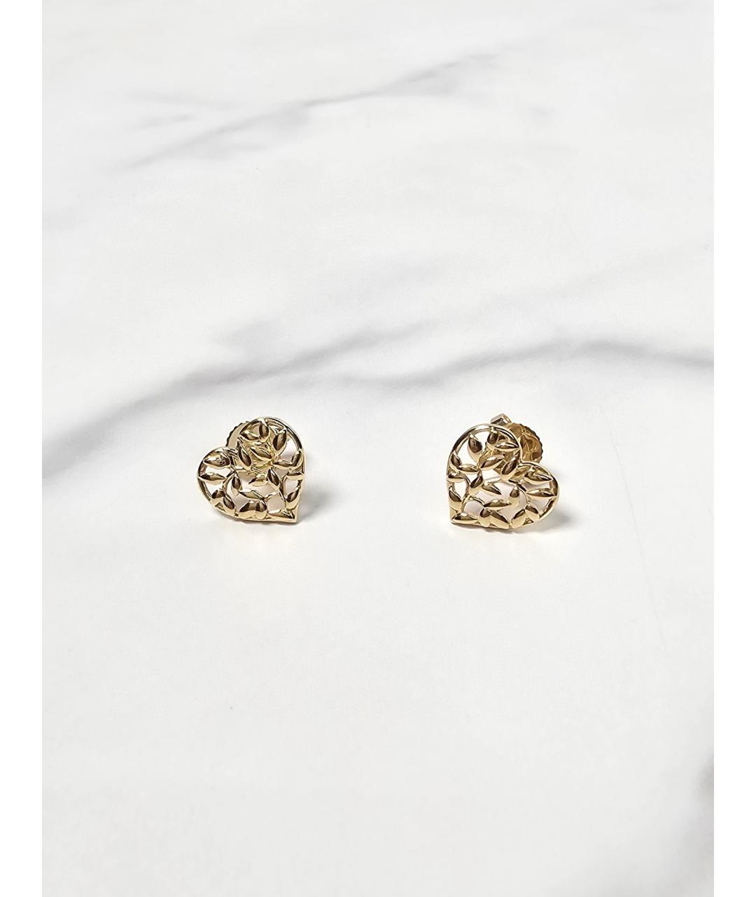 TIFFANY&CO Желтые серьги из желтого золота, фото 5