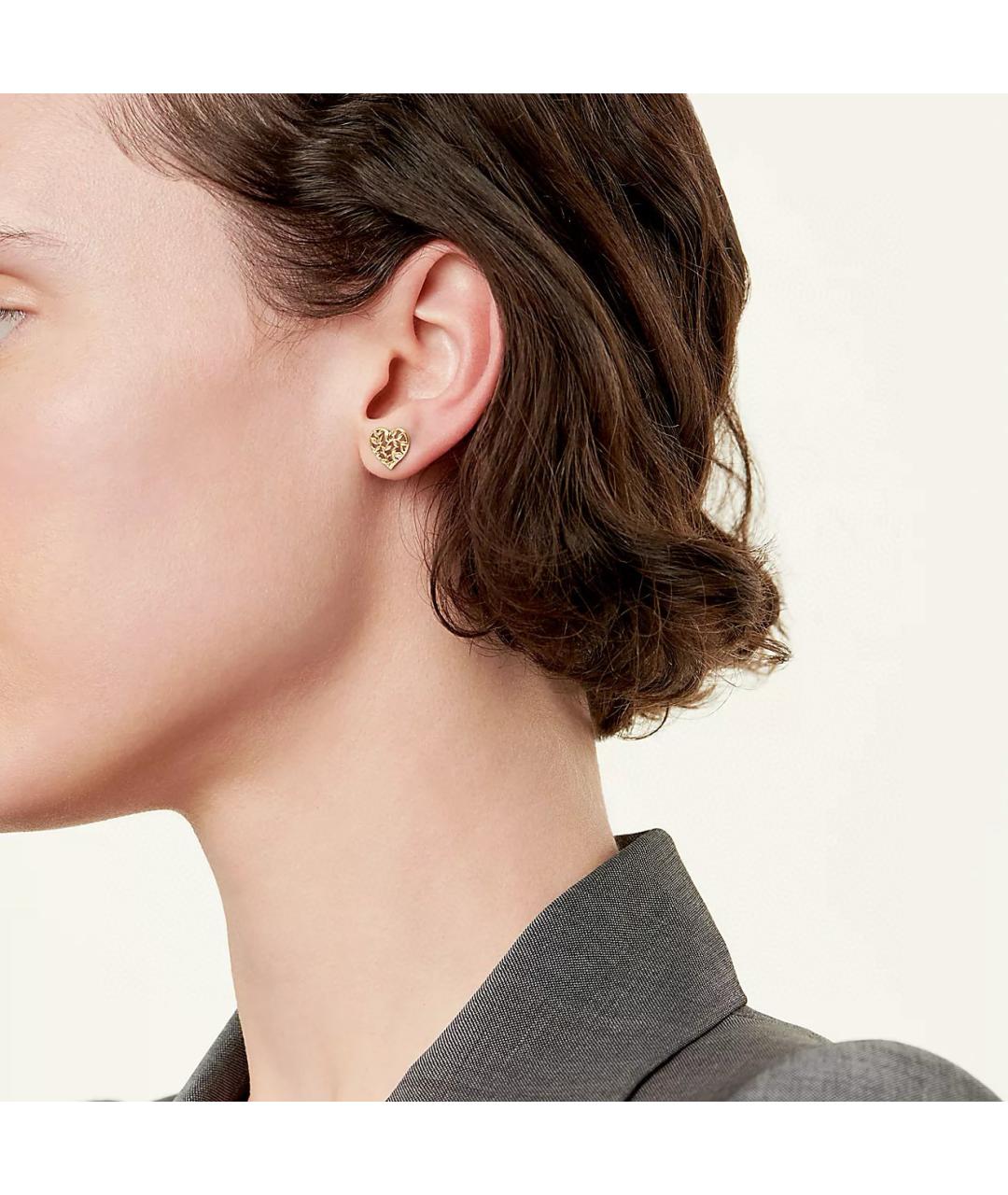 TIFFANY&CO Желтые серьги из желтого золота, фото 4