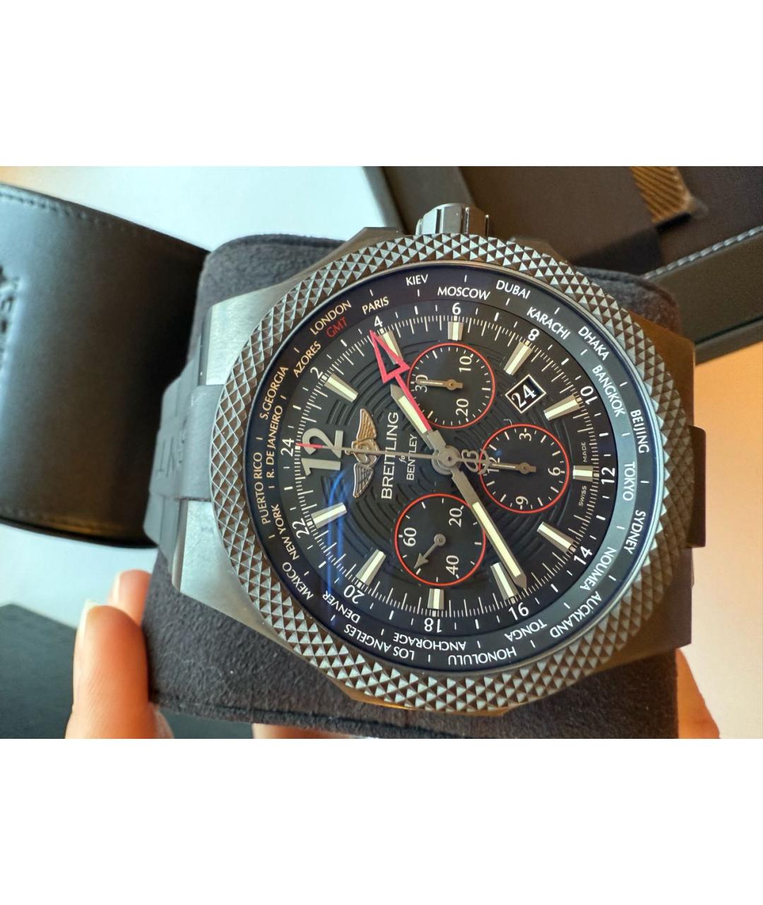 BREITLING Черные часы, фото 3