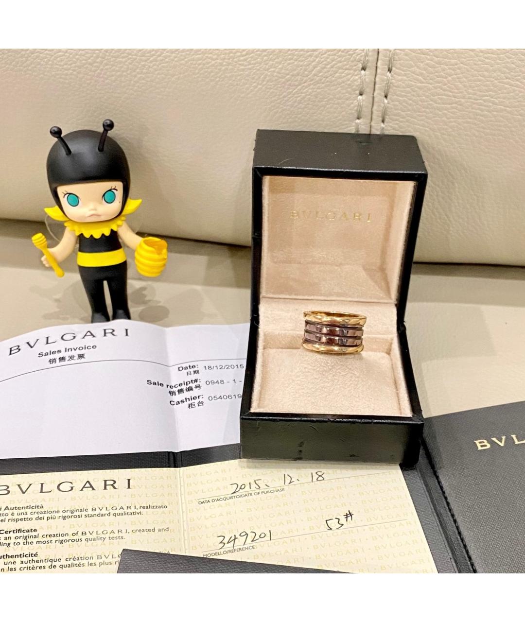 BVLGARI Коричневое кольцо из розового золота, фото 2