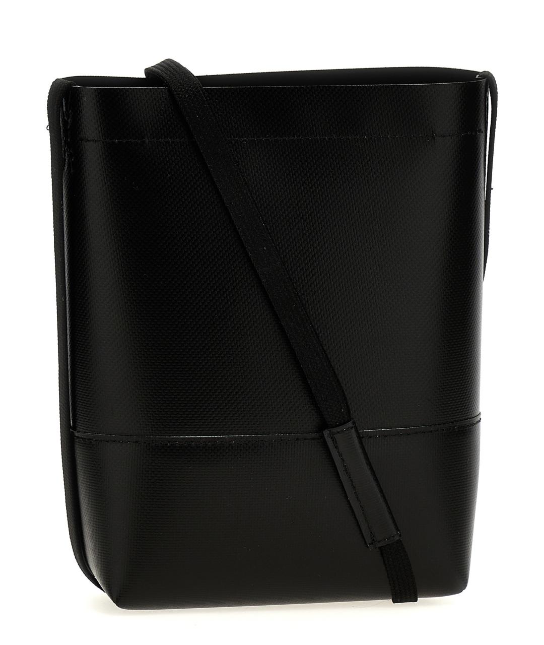 MARNI Черная сумка на плечо из искусственной кожи, фото 2