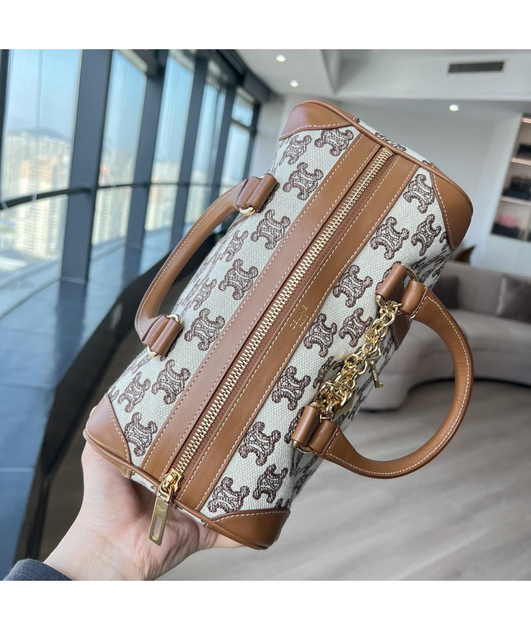 CELINE Бежевая сумка тоут, фото 7