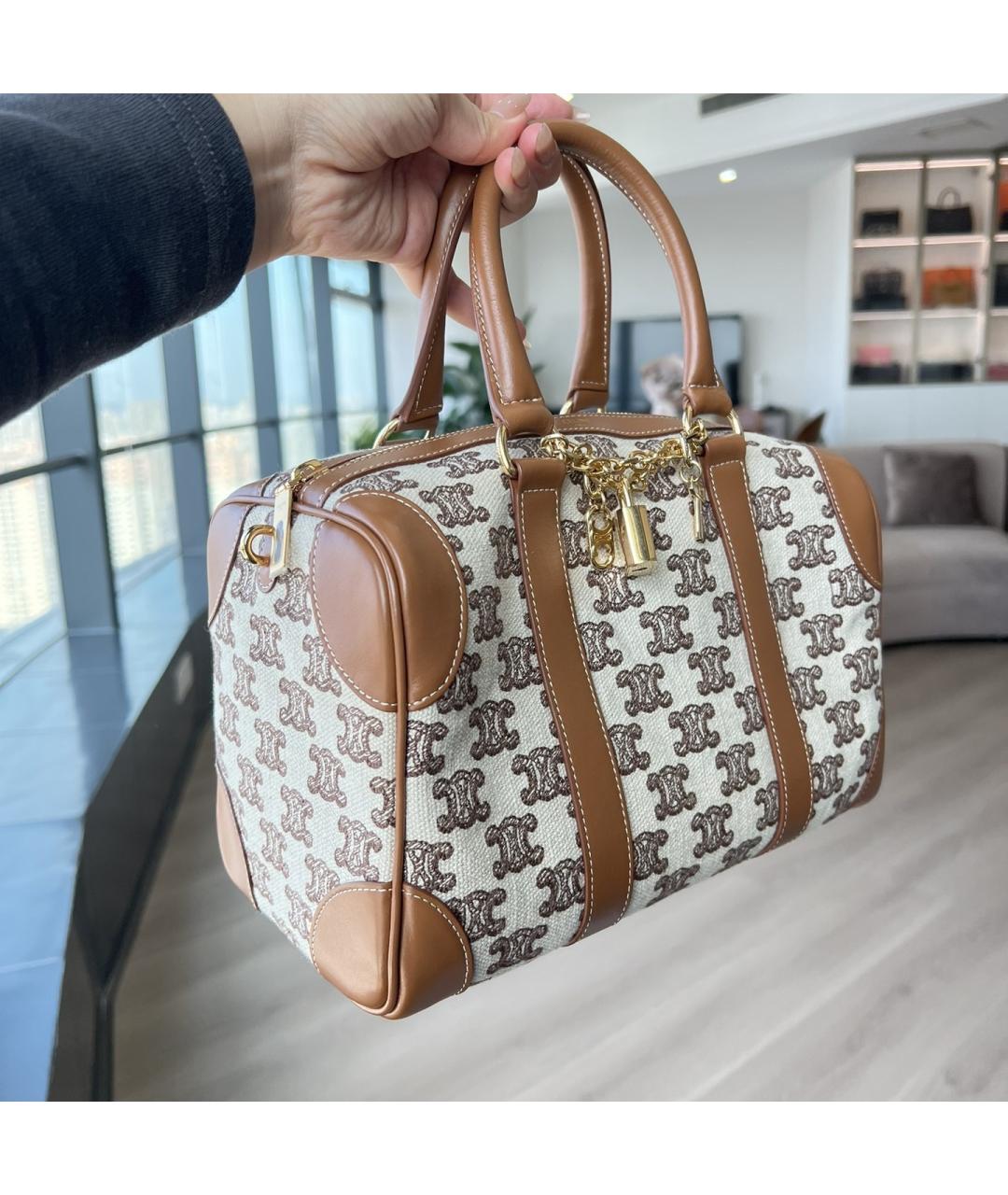 CELINE Бежевая сумка тоут, фото 4