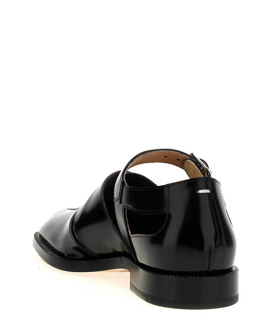 MAISON MARGIELA Черные кожаные сандалии, фото 3