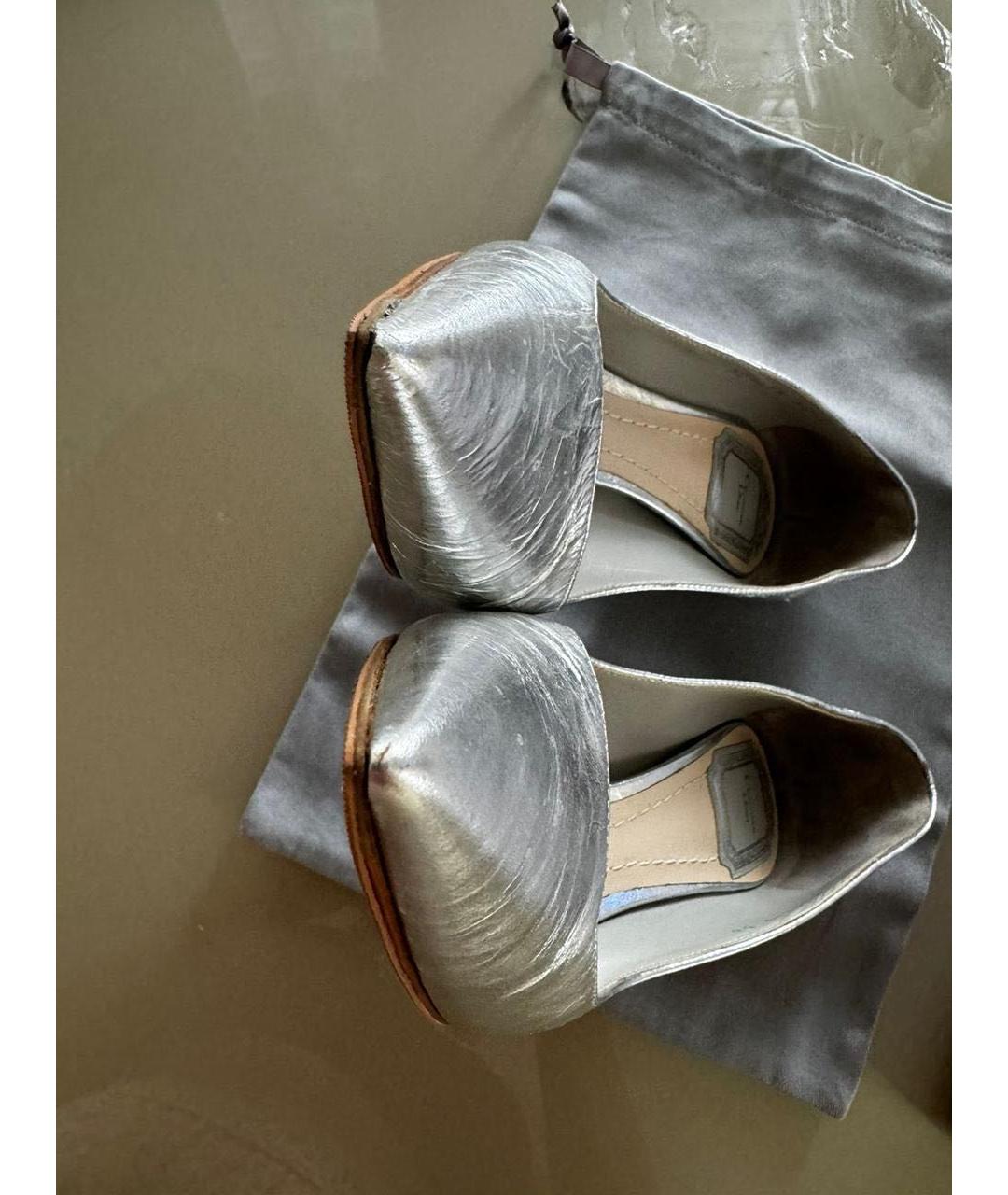 CHRISTIAN DIOR Серебряные туфли, фото 4