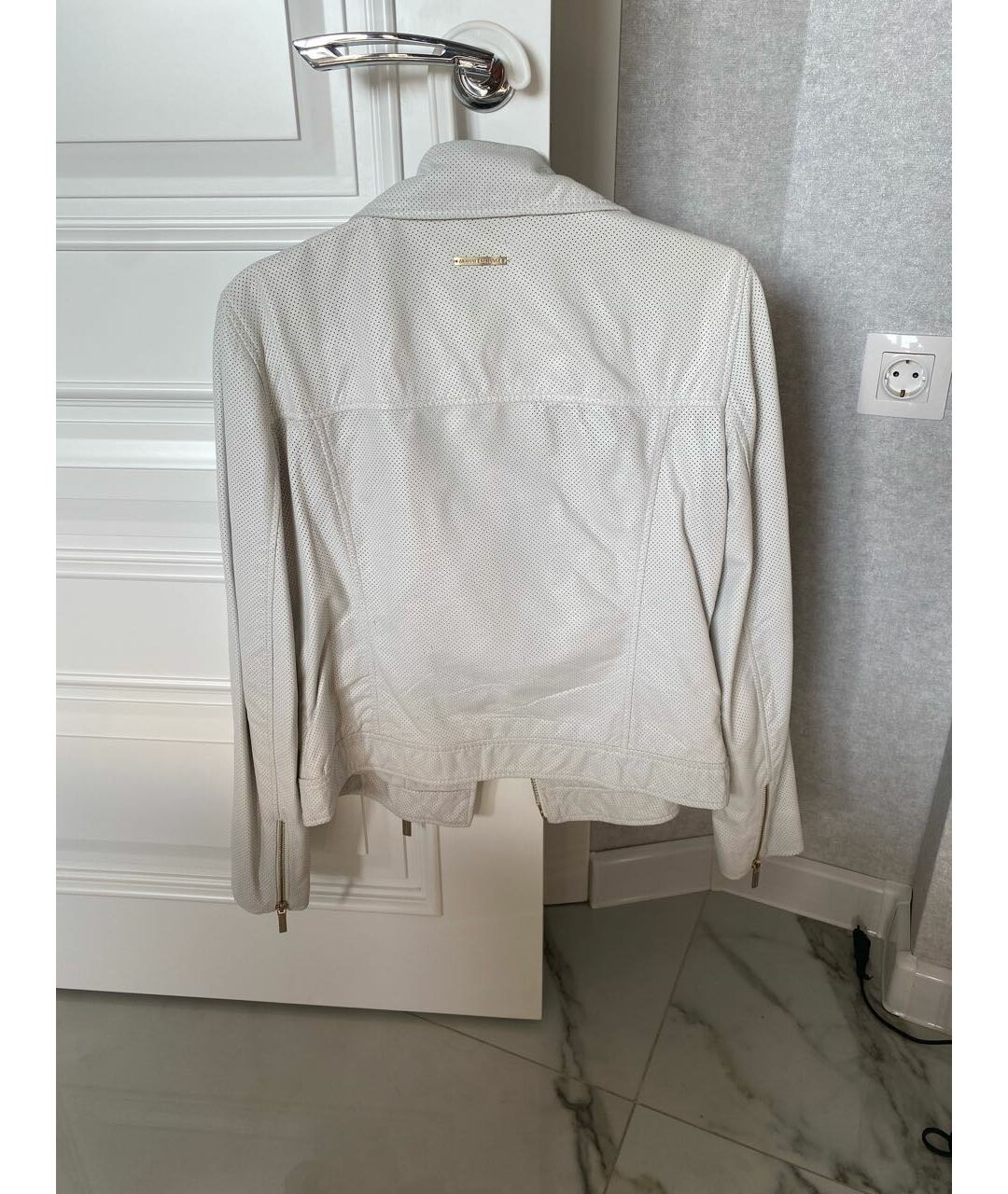 ARMANI EXCHANGE Белая кожаная куртка, фото 2