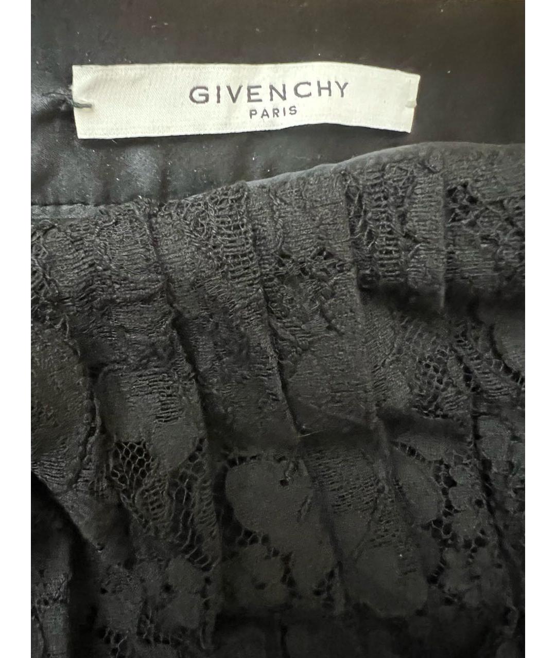 GIVENCHY Черная хлопковая юбка миди, фото 3