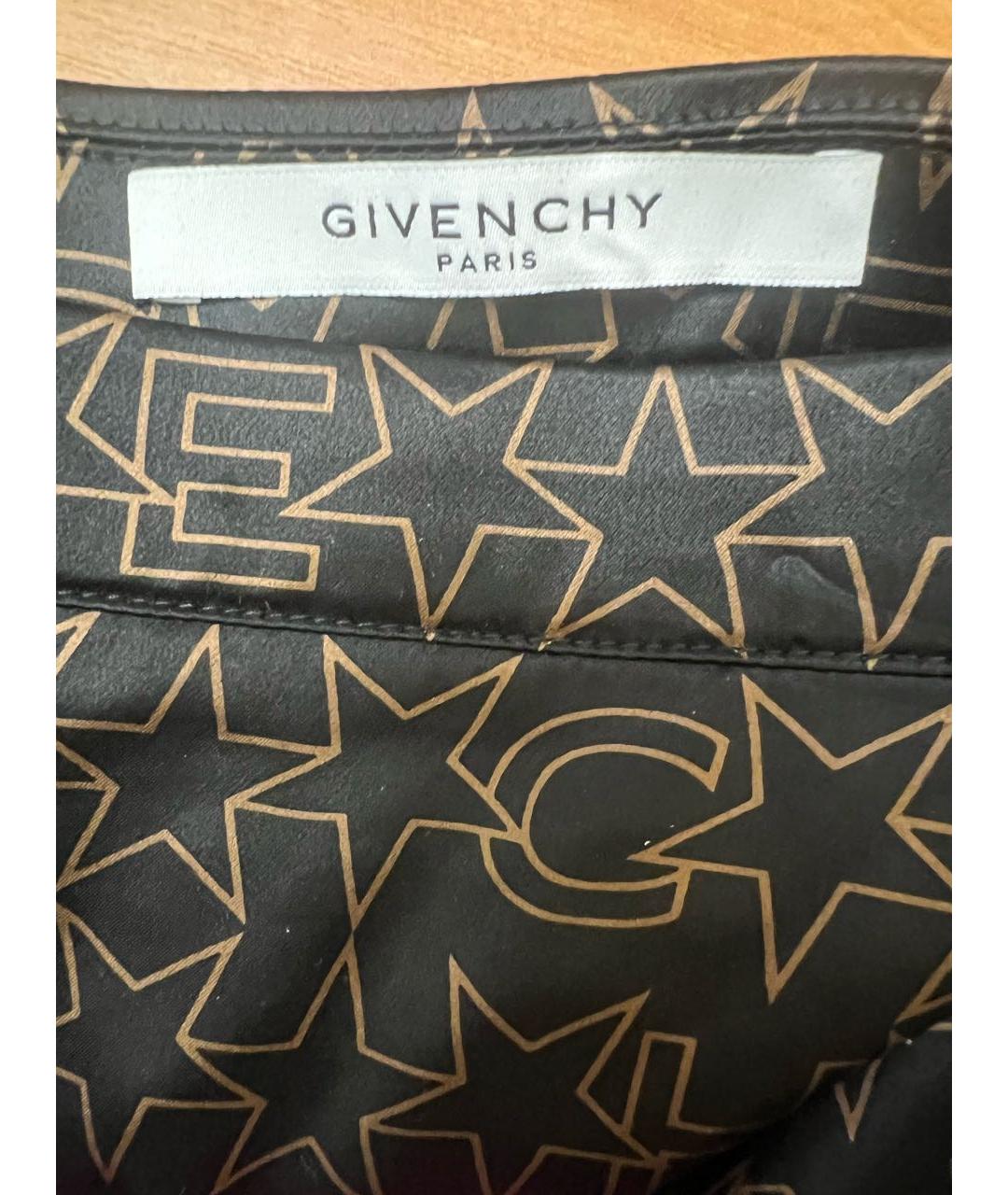 GIVENCHY Черная шелковая юбка миди, фото 3