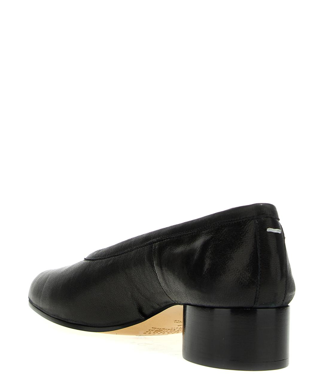 MAISON MARGIELA Черные кожаные балетки, фото 3