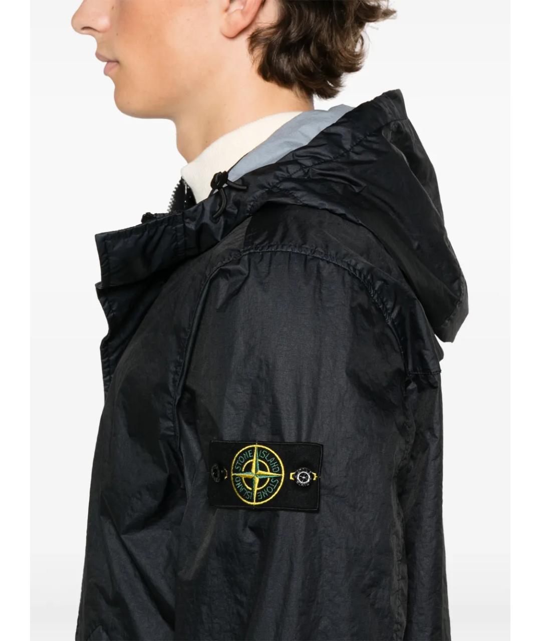 STONE ISLAND Синяя полиамидовая куртка, фото 5