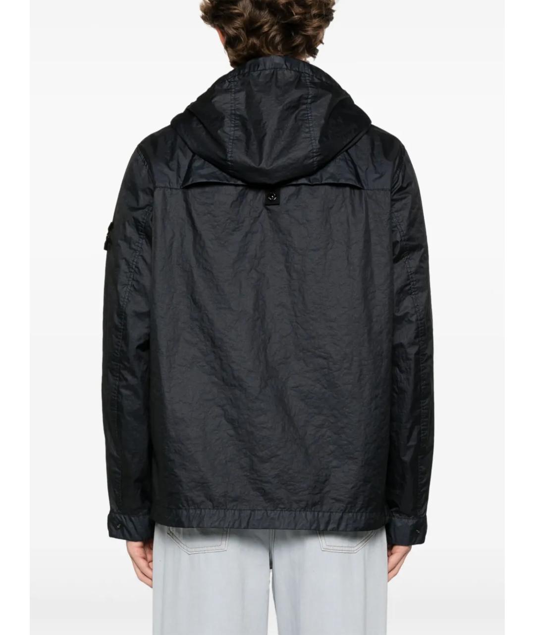 STONE ISLAND Синяя полиамидовая куртка, фото 4